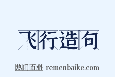 飞行造句是什么意思的图片